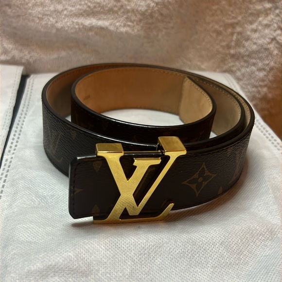 Two LV belts both XL one tan and one full black - Picture 1 of 7